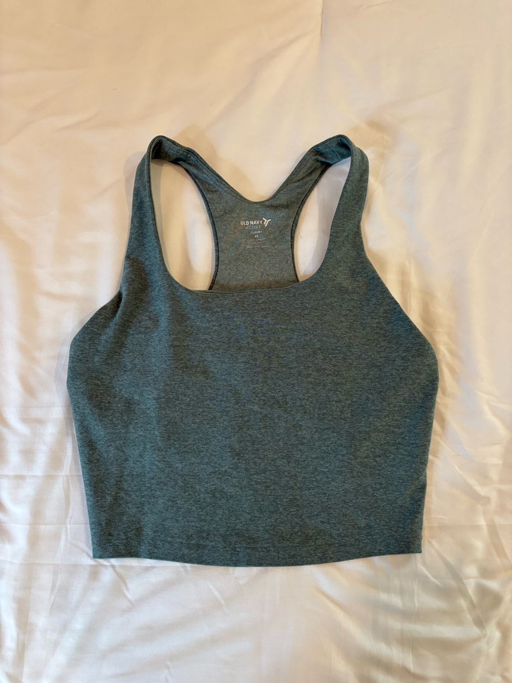 Old Navy Women's Heather Teal Racerback Tank
